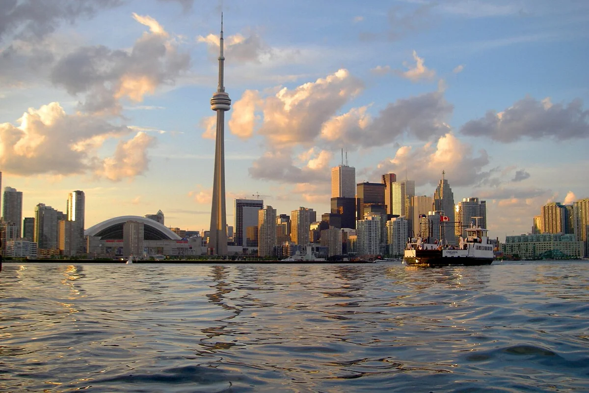Toronto skyline viewed from the harbour